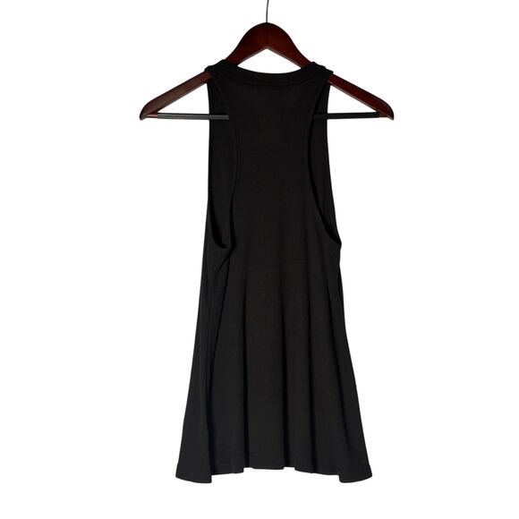 Free People Tank Womens Black Small Ribbed Loose Fit Casual Summer Boho - Picture 3 of 5